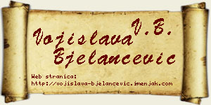 Vojislava Bjelančević vizit kartica